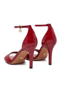 Nine West Sandały S4S16766 Czerwony. Kolor: czerwony. Materiał: materiał #5