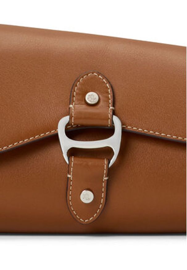 Lauren Ralph Lauren - LAUREN RALPH LAUREN Torebka 431977487001 Brązowy. Kolor: brązowy. Materiał: skórzane