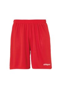 UHLSPORT - Szorty Uhlsport center basic. Kolor: biały, czerwony, wielokolorowy. Materiał: materiał. Sport: piłka nożna, fitness