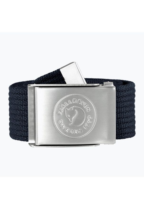 Pasek do spodni Fjällräven 1960 Logo Belt. Kolor: niebieski. Sezon: lato. Sport: turystyka piesza