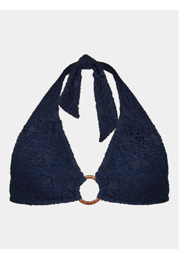 Lauren Ralph Lauren Góra od bikini 20477038 Granatowy. Kolor: niebieski. Materiał: syntetyk