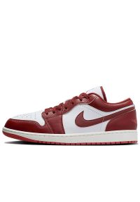 Buty Nike Air Jordan 1 Low SE FJ3459-160 - czerwono-białe. Kolor: biały, czerwony, wielokolorowy. Materiał: syntetyk, guma. Szerokość cholewki: normalna. Sport: fitness