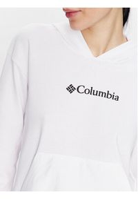 columbia - Columbia Bluza Logo 2032871 Biały Regular Fit. Kolor: biały. Materiał: bawełna