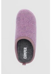 Camper - Kapcie Wabi. Nosek buta: okrągły. Kolor: fioletowy. Materiał: materiał, guma. Wzór: gładki #2
