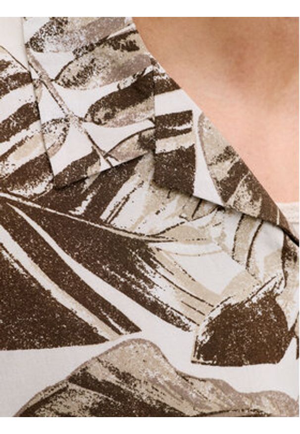 Jack & Jones Koszula Jeff 12288854 Brązowy Relaxed Fit. Kolor: brązowy. Materiał: wiskoza