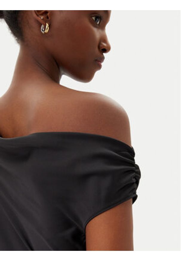 Imperial Bluzka RFY4JDG Czarny Regular Fit. Kolor: czarny. Materiał: syntetyk