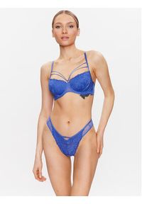 Hunkemöller Figi brazylijskie Lidia 201169 Niebieski. Kolor: niebieski. Materiał: syntetyk