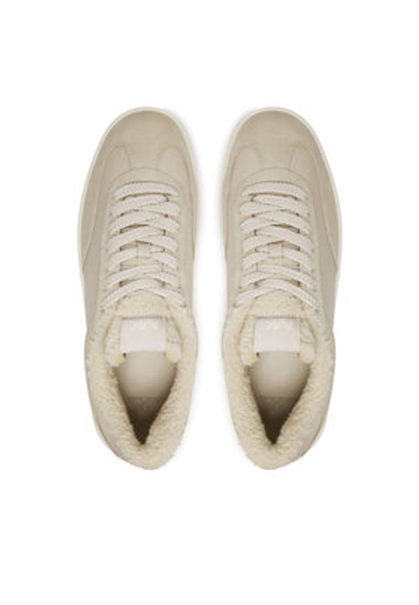 MICHAEL Michael Kors Sneakersy Wilton Lace Up 42F4WLFS2L Beżowy. Kolor: beżowy. Materiał: skóra