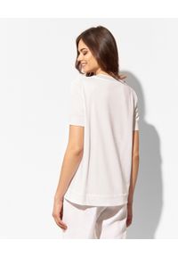 LE TRICOT PERUGIA - Biała bluzka z krótkim rękawem. Kolor: biały. Materiał: bawełna. Długość rękawa: krótki rękaw. Długość: krótkie #3
