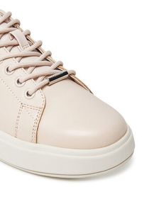 Calvin Klein Sneakersy Cupsole Lace Up Lth HW0HW02540 Beżowy. Kolor: beżowy. Materiał: skóra #5