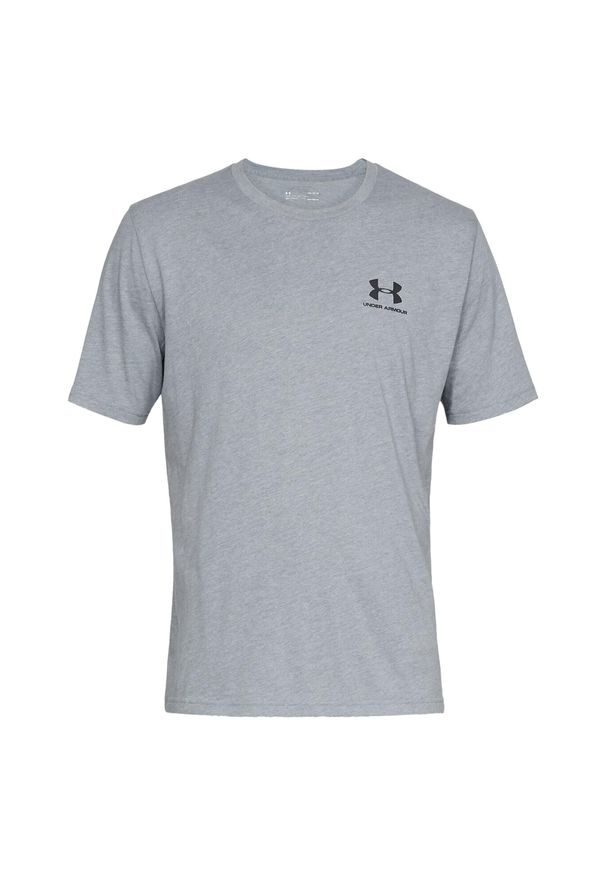 Under Armour - T-shirt Męski Logo Sportstyle. Kolor: szary. Sport: turystyka piesza
