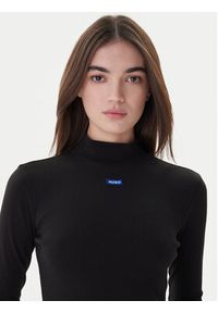 Hugo Golf 50525318 Czarny Regular Fit. Typ kołnierza: golf. Kolor: czarny. Materiał: bawełna #3