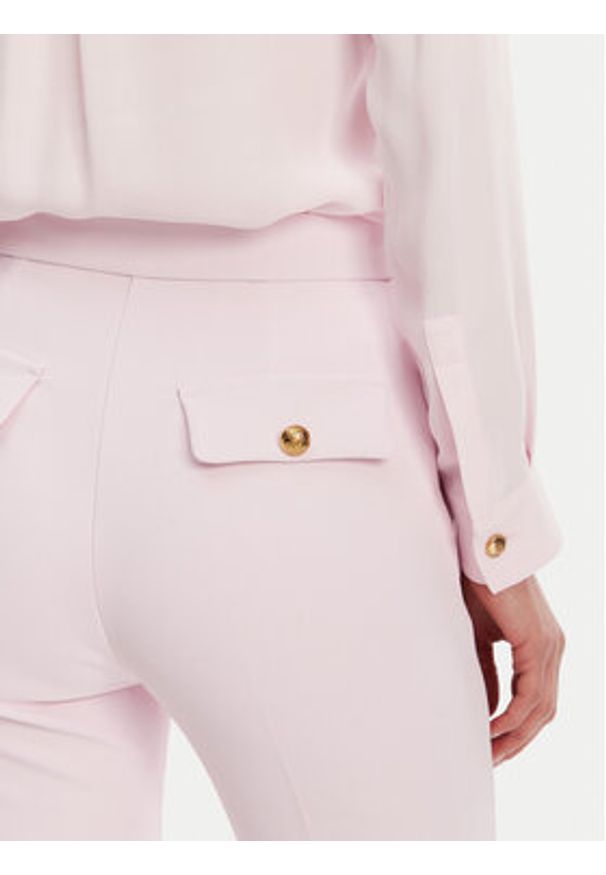 Elisabetta Franchi Spodnie materiałowe PA-089-51E2-V290 Różowy Regular Fit. Kolor: różowy. Materiał: syntetyk