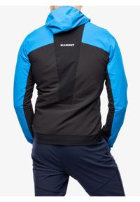Kurtka softshell męska Mammut Aenergy SO Hybrid Hooded Jacket. Kolor: niebieski. Materiał: softshell
