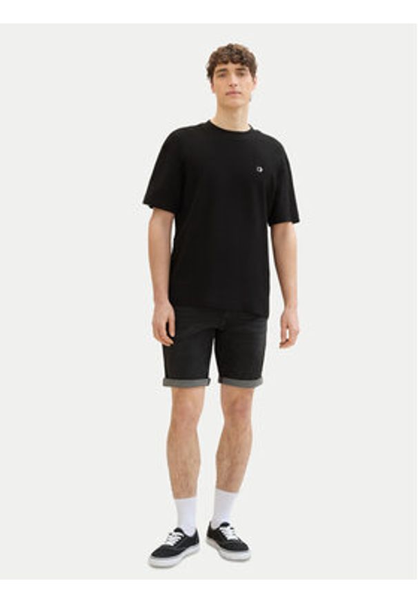 Tom Tailor Denim Szorty jeansowe 1040209 Szary Regular Fit. Kolor: szary. Materiał: bawełna