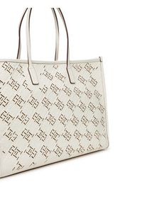 TOMMY HILFIGER - Tommy Hilfiger Torebka Th City AW0AW17501 Écru. Materiał: skórzane