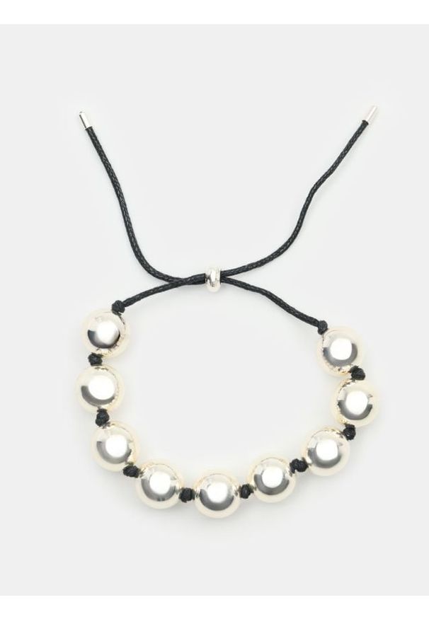 Sinsay - Bransoletka z metalicznymi kulkami - srebrny. Materiał: srebrne. Kolor: srebrny