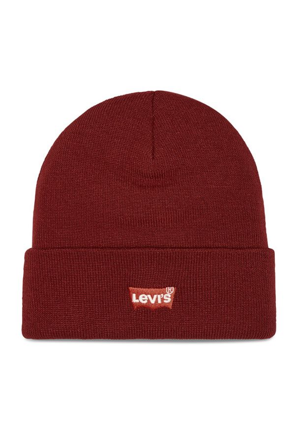 Levi's® Czapka 230791-11-84 Bordowy. Kolor: czerwony. Materiał: materiał