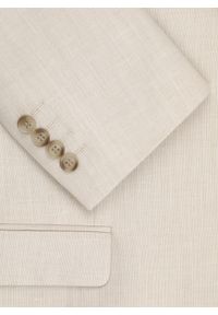 Pako Lorente - PAO LORENTE - Beżowa marynarka garniturowa z lnem. Kolor: beżowy. Materiał: len. Styl: młodzieżowy #3