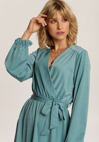 Renee - Miętowa Sukienka Pallegina. Kolor: niebieski #4