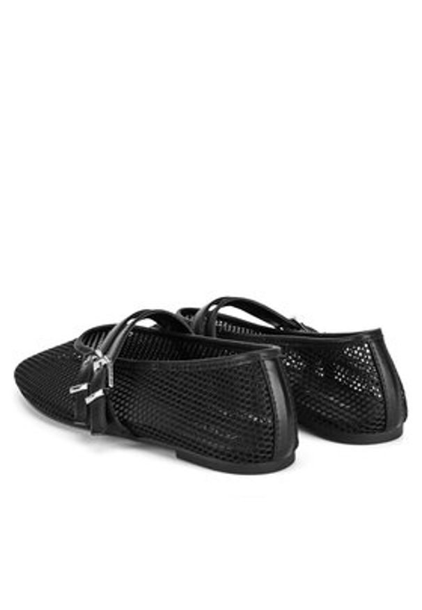 Jenny - JENNY Baleriny HY23065-1 Czarny. Kolor: czarny. Materiał: materiał