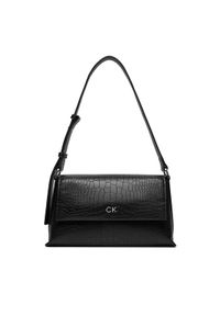 Calvin Klein Torebka Ck Daily Shoulder Bag_Croco K60K612142 Czarny. Kolor: czarny. Materiał: skórzane #1