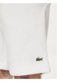 Lacoste Szorty sportowe GH9627 Biały Regular Fit. Kolor: biały. Materiał: bawełna. Styl: sportowy #3