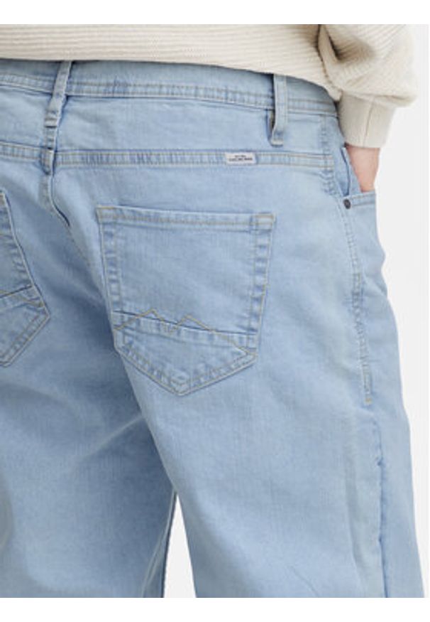Blend Szorty jeansowe 20716430 Błękitny Slim Fit. Kolor: niebieski. Materiał: bawełna