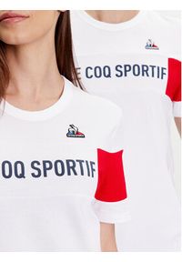 Le Coq Sportif T-Shirt Unisex 2310012 Biały Regular Fit. Kolor: biały. Materiał: bawełna #4