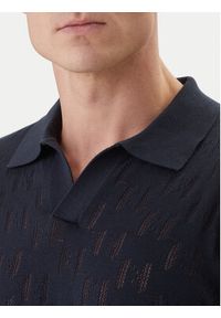 Karl Lagerfeld - KARL LAGERFELD Polo 655005 562301 Granatowy Slim Fit. Typ kołnierza: polo. Kolor: niebieski. Materiał: bawełna #3