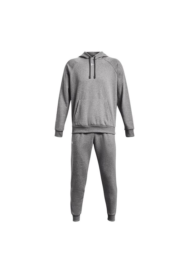 Komplet dresowy męski Under Armour UA Rival Fleece Suit - szary. Kolor: szary. Materiał: dresówka