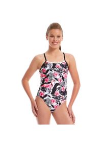 AMANZI - Amanzi Damski Kostium Kąpielowy Glamingo – Rozmiar 34. Kolor: czerwony, różowy, wielokolorowy, biały #1