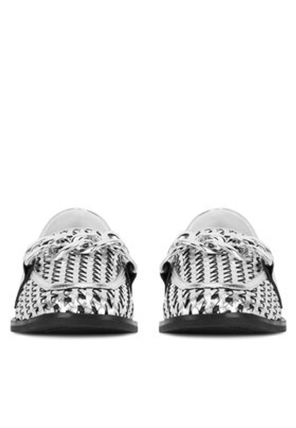 Badura Mokasyny CALLA-V179217-325 Srebrny. Kolor: srebrny. Materiał: skóra