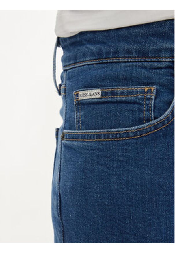 Guess Jeans Jeansy M4YA1C D5DM2 Granatowy Slim Fit. Kolor: niebieski