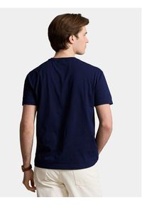 Polo Ralph Lauren T-Shirt 710854497034 Granatowy Regular Fit. Typ kołnierza: polo. Kolor: niebieski. Materiał: bawełna #5