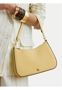 Lauren Ralph Lauren - LAUREN RALPH LAUREN Torebka 431883768056 Żółty. Kolor: żółty. Materiał: skórzane #7