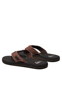 Quiksilver Japonki AQYL100047 Brązowy. Kolor: brązowy. Materiał: materiał #3