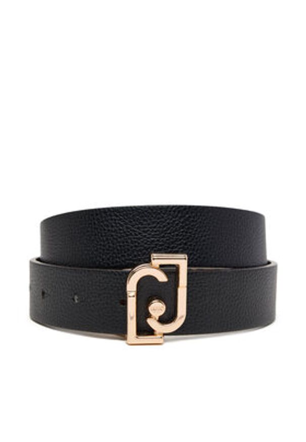 Liu Jo Pasek Damski Reversible Hips Belt AF5239 E0053 Czarny. Kolor: czarny. Materiał: skóra