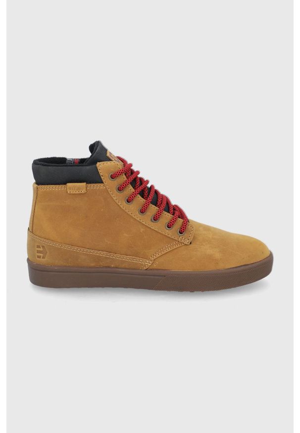 Etnies - Buty skórzane Jameson. Nosek buta: okrągły. Zapięcie: sznurówki. Kolor: żółty. Materiał: skóra. Szerokość cholewki: normalna. Technologia: Thinsulate