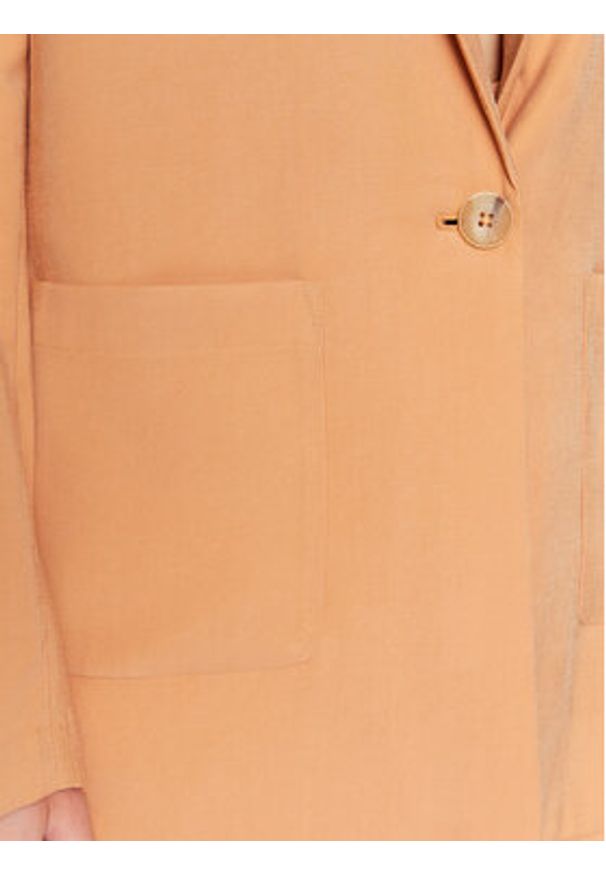 DKNY Marynarka P3ECTS95 Pomarańczowy Regular Fit. Kolor: pomarańczowy. Materiał: wiskoza