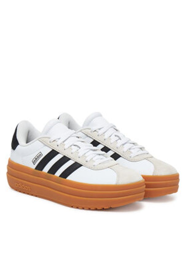 Adidas - adidas Sneakersy VL COURT BOLD JQ8065 Biały. Kolor: biały. Materiał: skóra