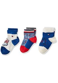 ZEAGLE - Skarpetki dla dzieci Tommy Hilfiger - Elegancka pudełko prezentowe. Kolor: wielokolorowy. Materiał: elastan, poliamid, bawełna