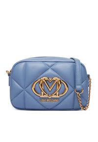 Love Moschino - LOVE MOSCHINO Torebka JC4038PP1PLC0700 Niebieski. Kolor: niebieski. Materiał: skórzane #5