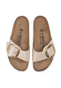 Birkenstock Klapki Madrid Big Buckle 1015279 Beżowy. Kolor: beżowy. Materiał: skóra #2