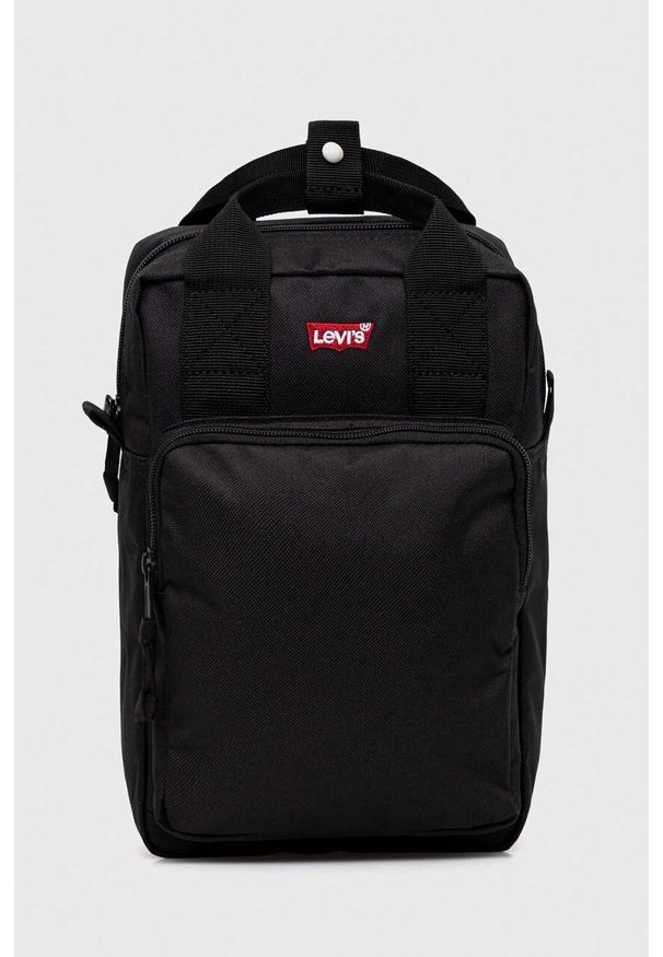 Levi's® - Levi's plecak damski kolor czarny mały gładki. Kolor: czarny. Wzór: gładki. Styl: biznesowy