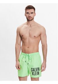 Calvin Klein Swimwear Szorty kąpielowe KM0KM00794 Zielony Regular Fit. Kolor: zielony. Materiał: syntetyk #2