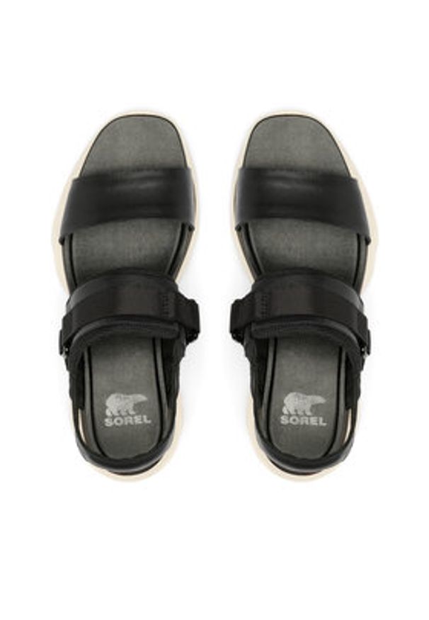 sorel - Sorel Sandały KINETIC™ Impact Slingback Heel 2030481 Czarny. Kolor: czarny. Materiał: skóra