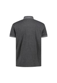 Koszulka polo męska CMP. Typ kołnierza: polo. Kolor: czarny. Styl: sportowy
