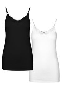 Vero Moda Komplet 2 topów Inge 10231874 Kolorowy Slim Fit. Materiał: bawełna. Wzór: kolorowy