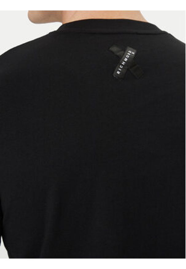 Richmond X T-Shirt Alipo UMA24144TS Czarny Regular Fit. Kolor: czarny. Materiał: bawełna